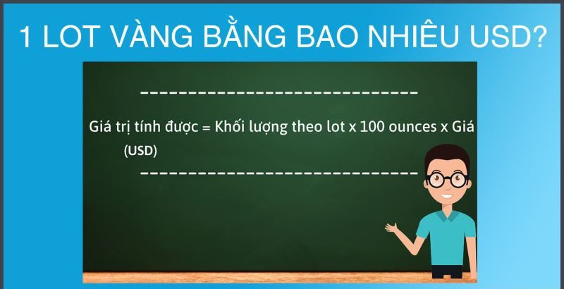 1 lot vàng bằng bao nhiêu USD?