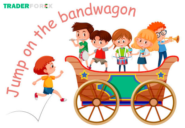 Hiệu ứng Badwagon bắt nguồn từ cụm từ “nhảy lên đoàn tàu"