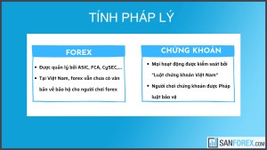 So sánh tính pháp lý thị trường forex và thị trường chứng khoán