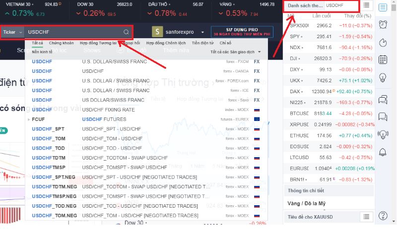 Nâng cấp tài khoản TradingView