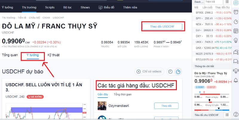 Nâng cấp tài khoản TradingView